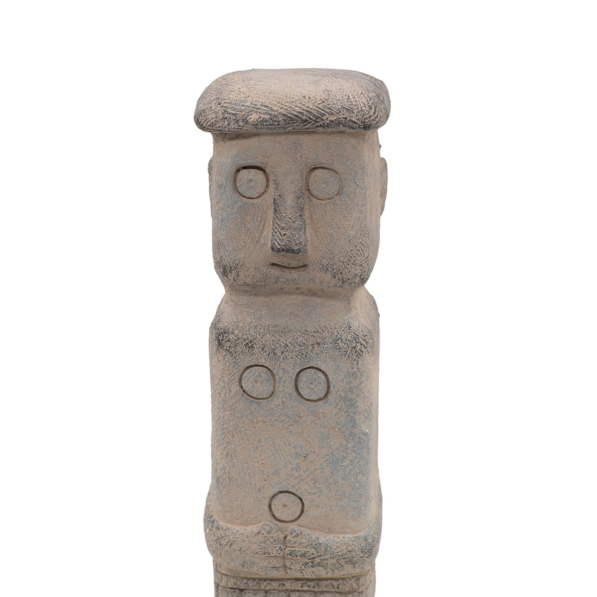 4.1x3.9x12.6" Ancient Tribe Decor, Indoor Outdoor Garden Decor