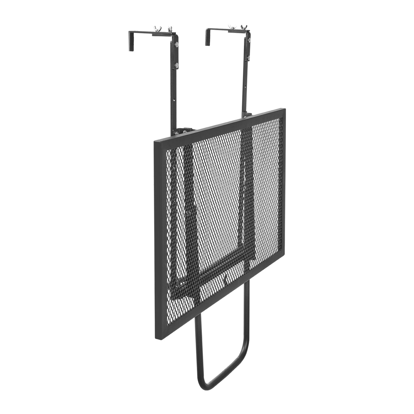 Balcony Hanging Table 19 x 24 in Outdoor Metal Patio Railing Table Adjustable