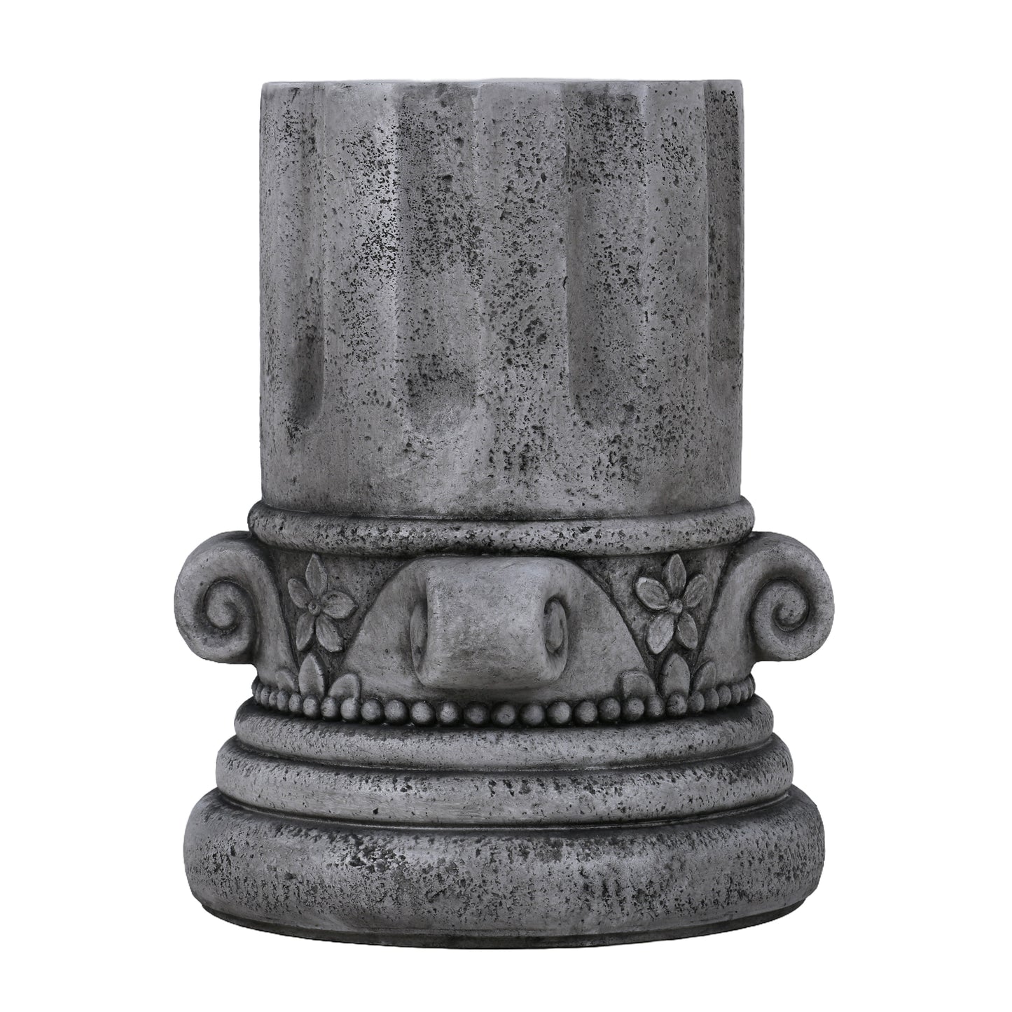 Cement Outdoor End Tables for Patio, GardenAccent Table, Modern Small Round Side Tablefor Outside, Tree Stump Garden Stool DrumTable indoor and Outdoor