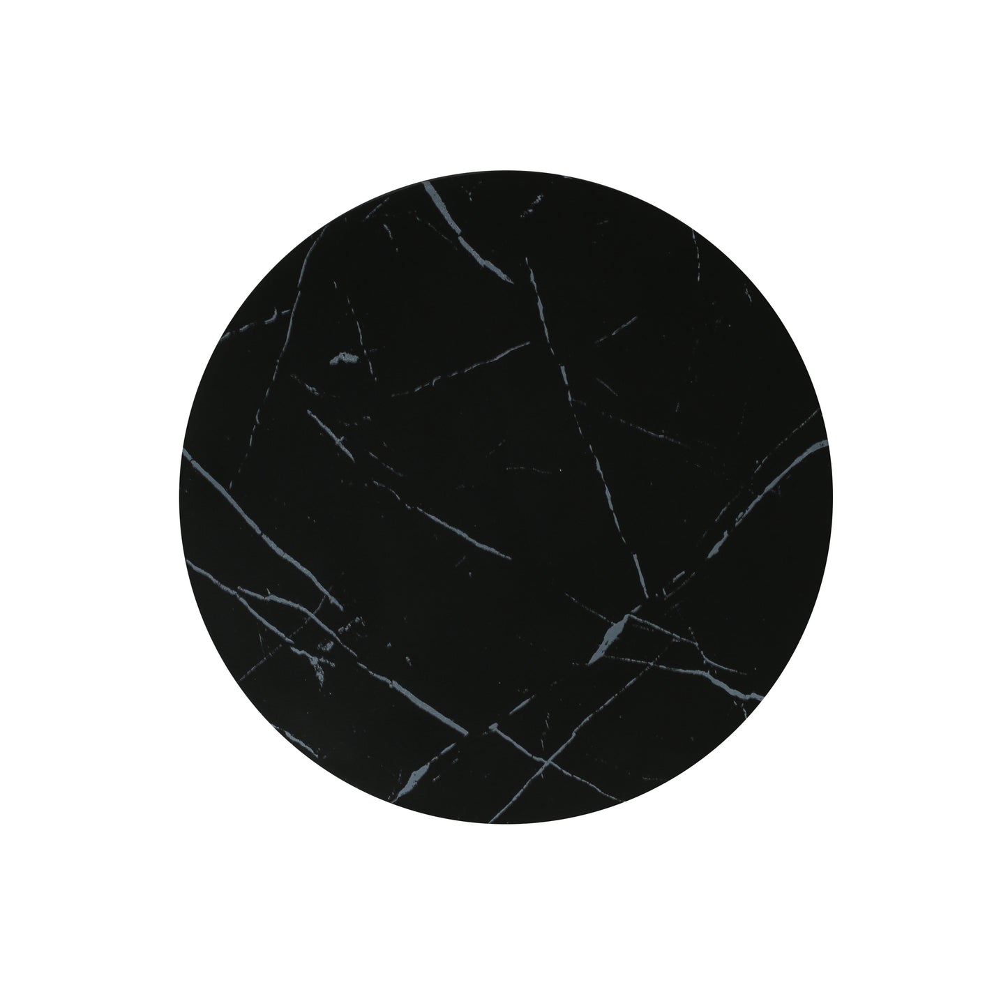 Outdoor Lightweight concrete MGO Side/End Table , Living Room Accent Table,Black Marble