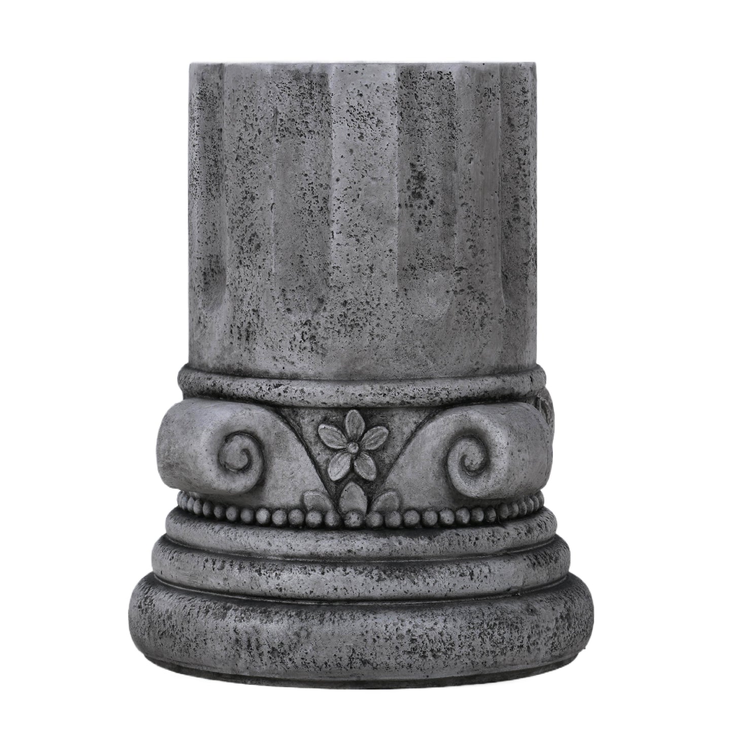 Cement Outdoor End Tables for Patio, GardenAccent Table, Modern Small Round Side Tablefor Outside, Tree Stump Garden Stool DrumTable indoor and Outdoor
