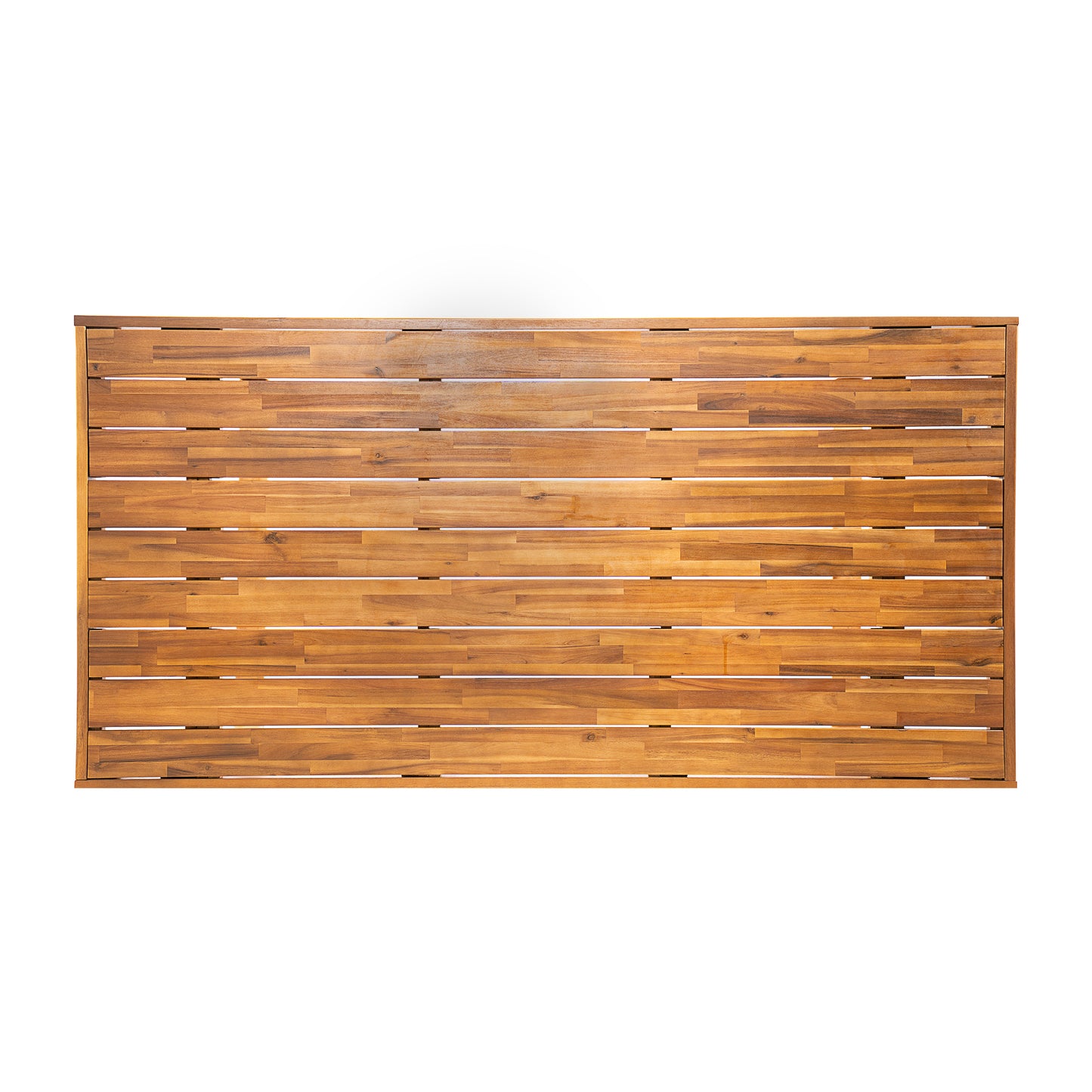 67" Acacia Wood Outdoor Dining Table , Ideal for Patio & Garden Gatherings, Teak Finish