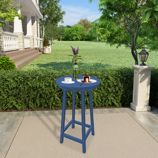 Patio Bar Table,Outdoor Bar Table for Deck,Pool(Blue)