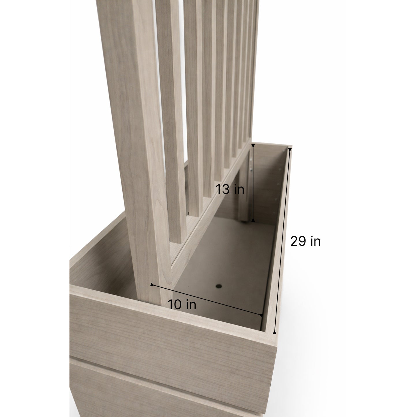 Terrace Divider Planter - Ash Brown