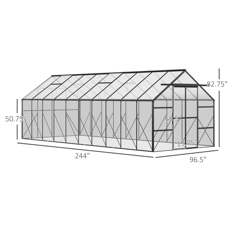 Practical Greenhouse,Spacious Walk-in Garden Greenhouse