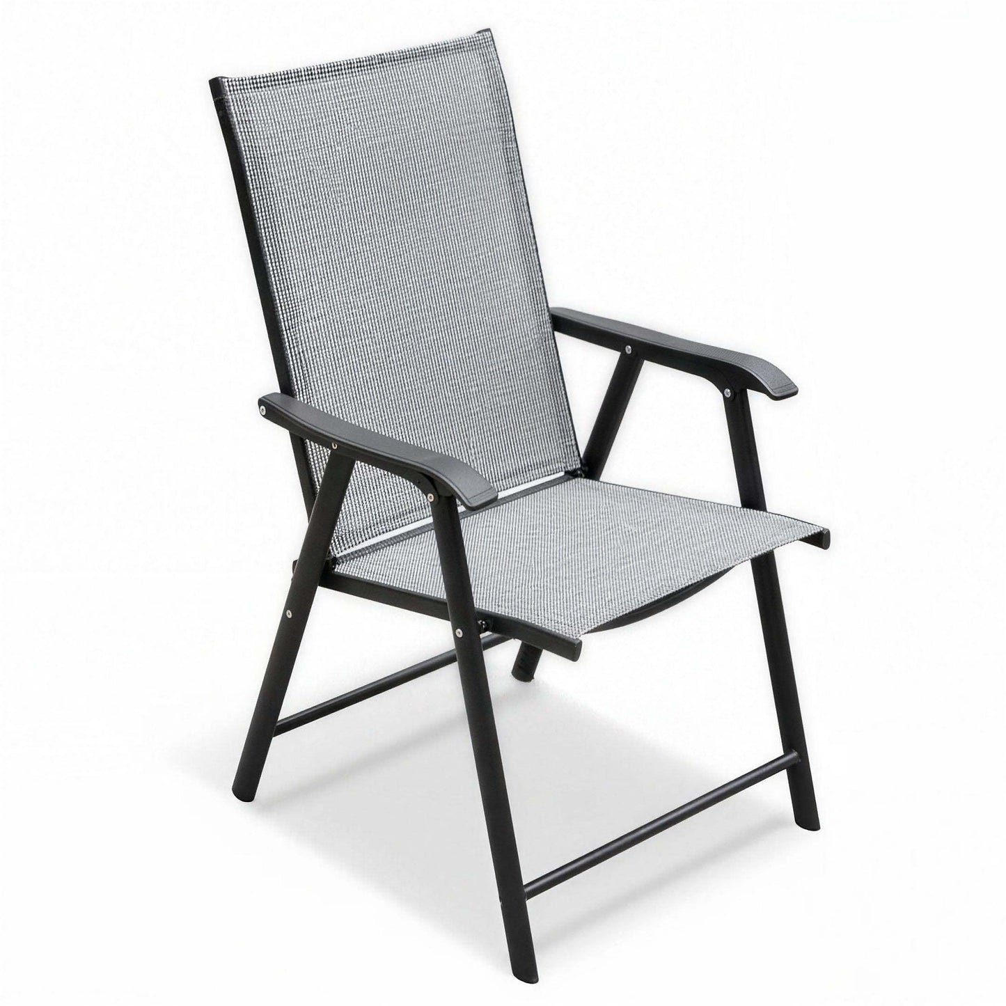 Outdoor Patio Chairs Set of 2 Stackable Portable for Deck, Garden, Camping and Travel