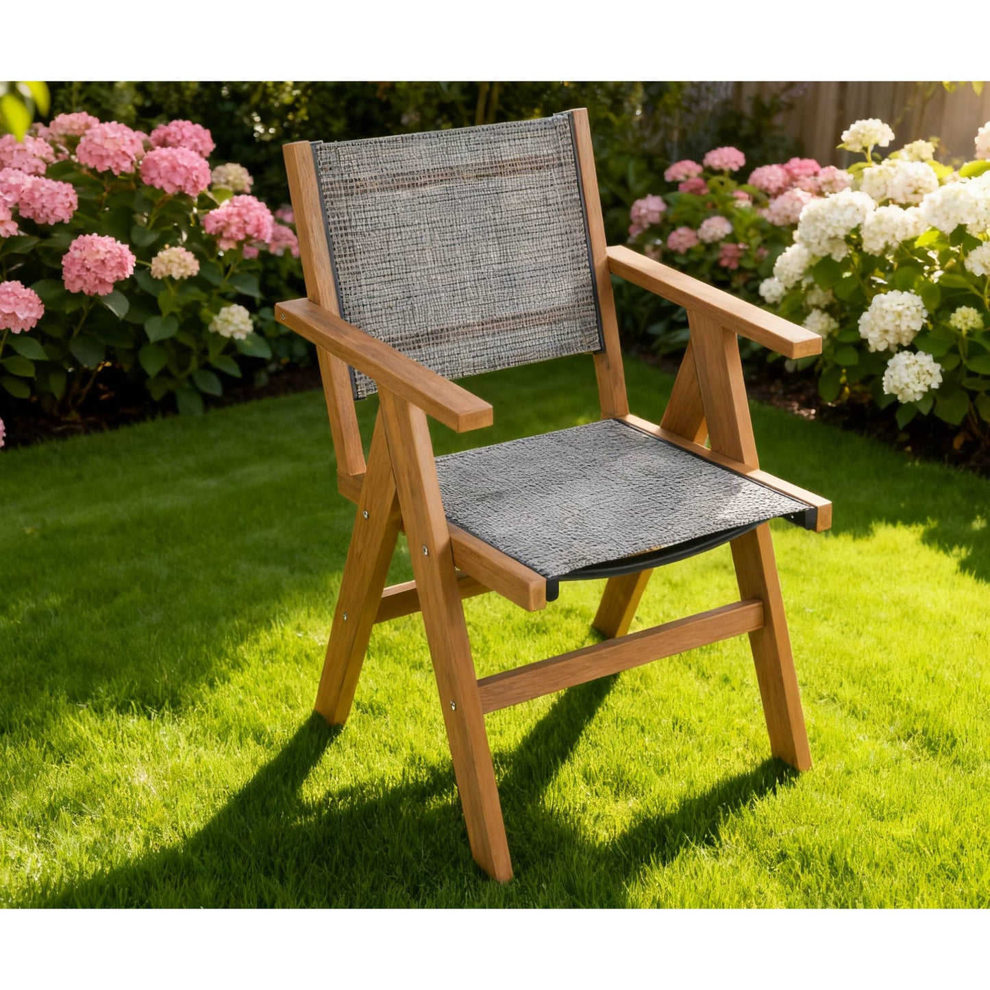 2 Piece HIPS Outdoor Dining Chair Perfect For Patio Meal Togethers & Garden Brunch Relaxation Moments