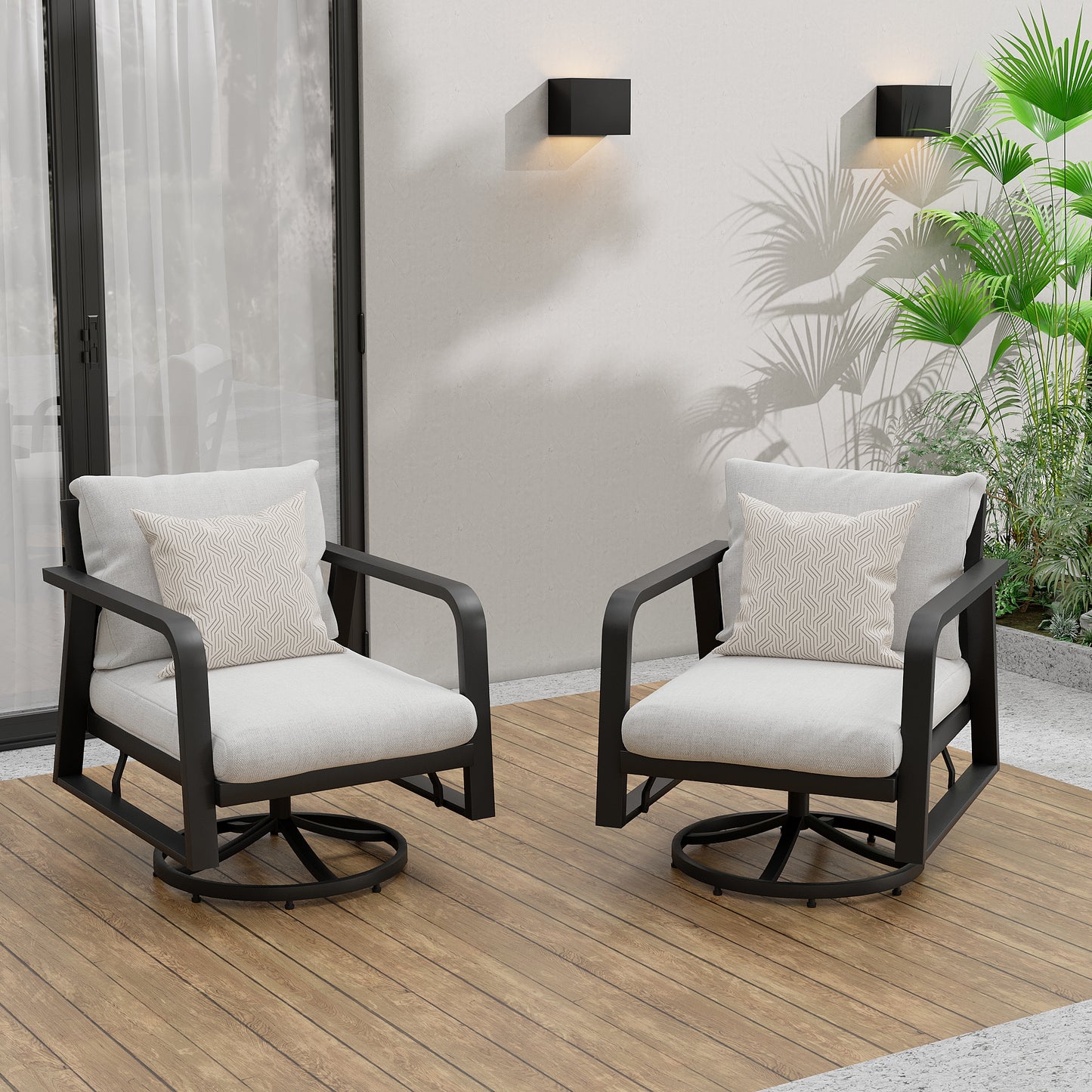 FR Two swivel chairs