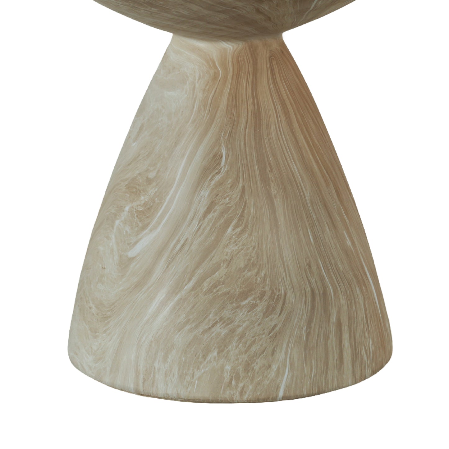 Cement Outdoor End Tables for Patio, GardenAccent Table Faux Terrazzo Accent Table, Modern Small Round Side Tablefor Outside, Tree Stump Garden Stool DrumTable indoor and Outdoor