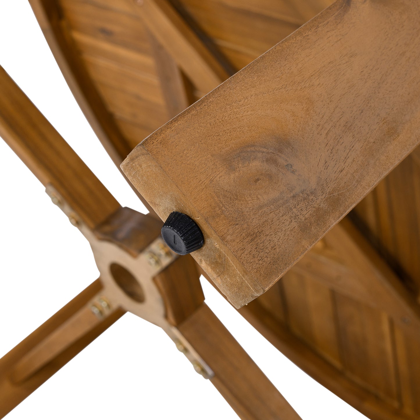 Outdoor Dinning Table with an Umbrella Hole for Patio, Backyard, Garden,