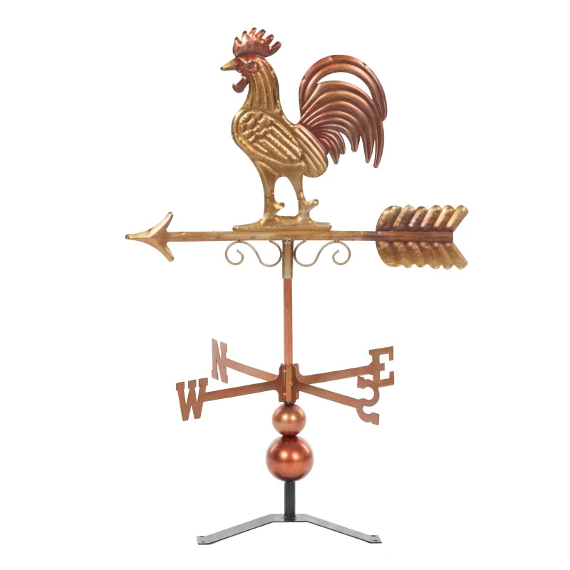 Classic Weather Vanes,Roof Mount Wind Direction Indicator,Rooster Weathervane