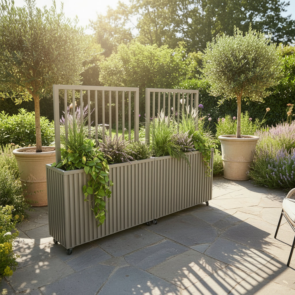 Grove Divider Planter- Grey Brown