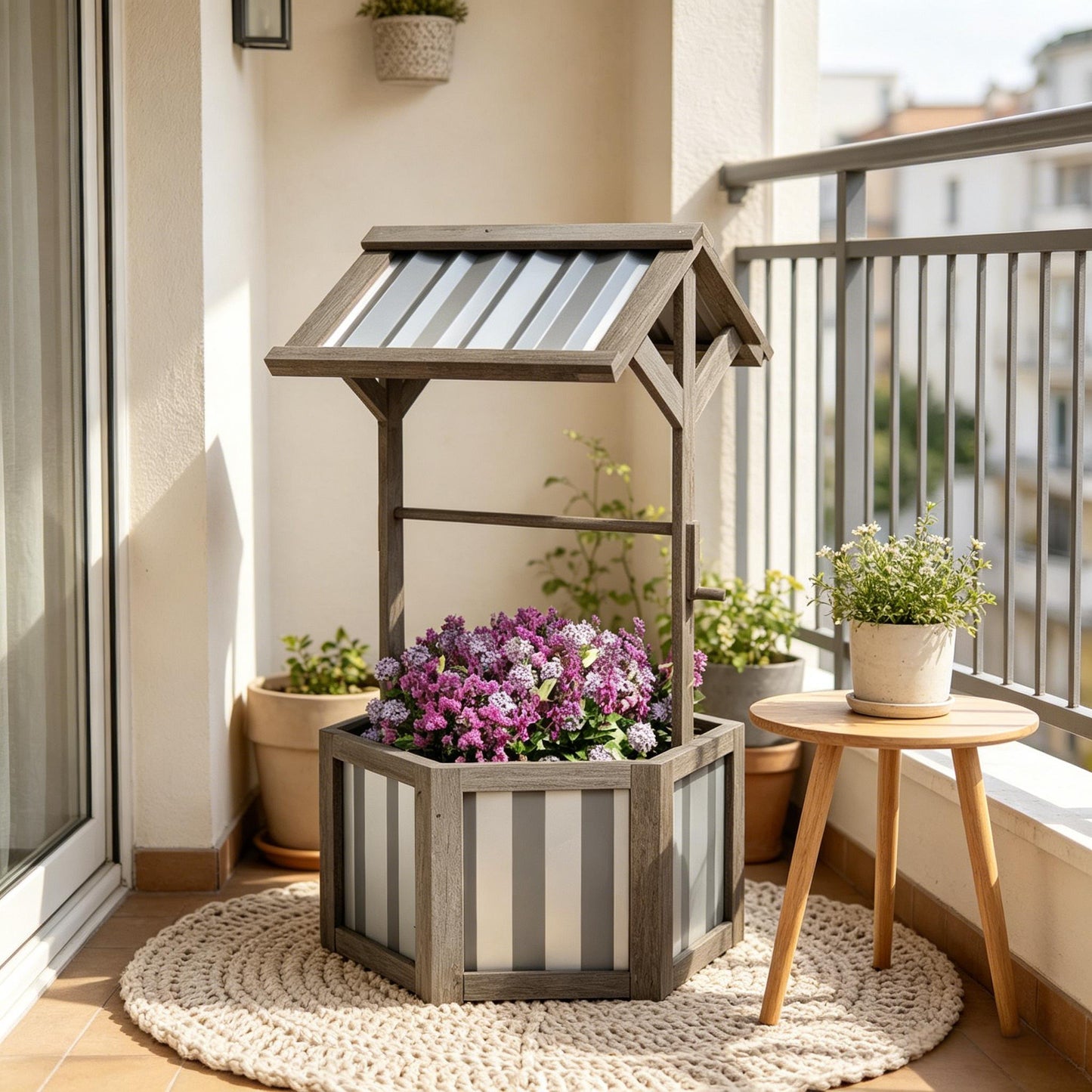 Outdoor Planter Box,Garden Bed,Well Planter Box,Flower Bed