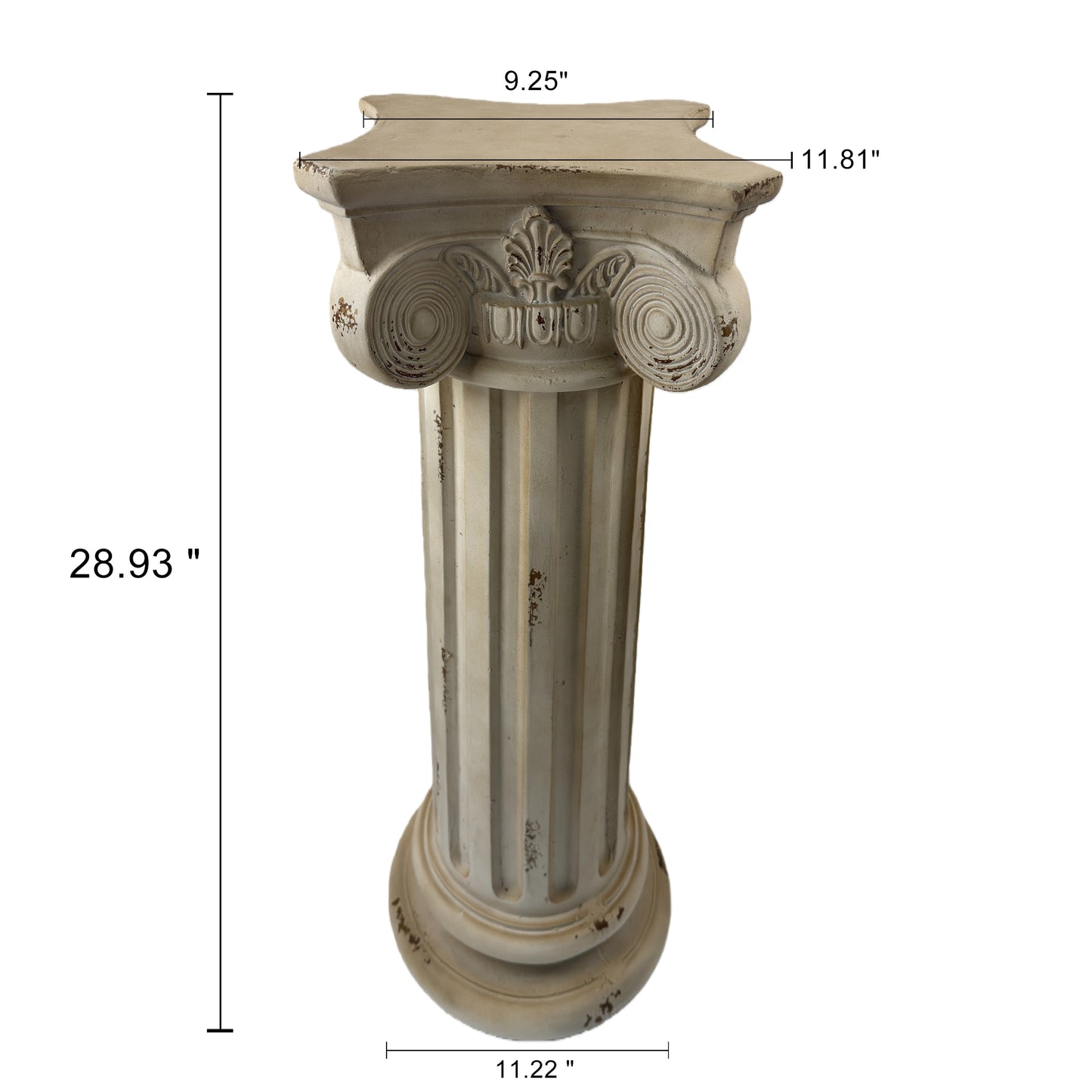 Pedestal Column Plant Stand 28.93'' Tall Roman Column with Base Roman Pillar Greek Column Magnesium Oxide Statue Sculpture Pedestal Stand Holder for Indoor Outdoor Wedding Birthday Party decorate