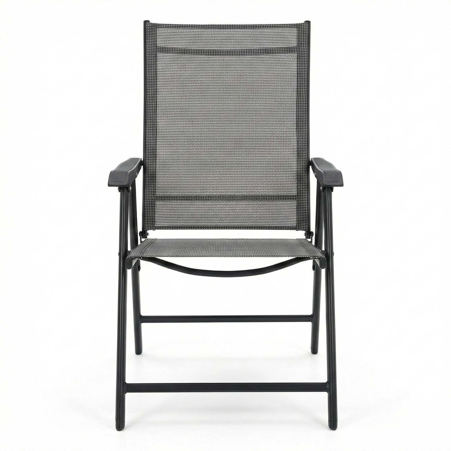 Outdoor Patio Chairs Set of 2 Stackable Portable for Deck, Garden, Camping and Travel