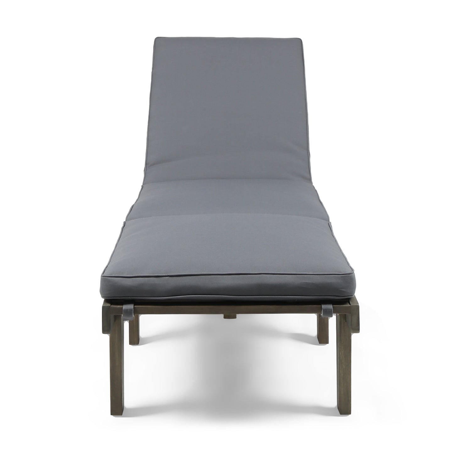 ARIANA KD WOOD CHAISE LOUNGE W/ CUSHION