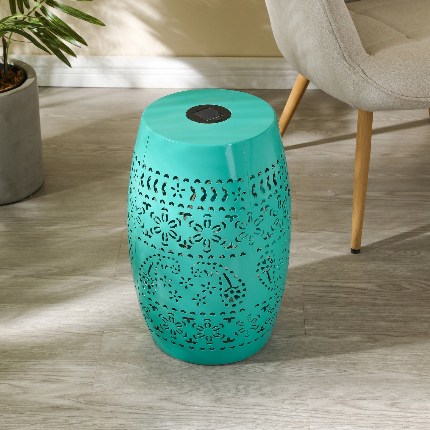 SOLAR SIDE TABLE,TEAL COLOR (Original SKU:N770P182381T)