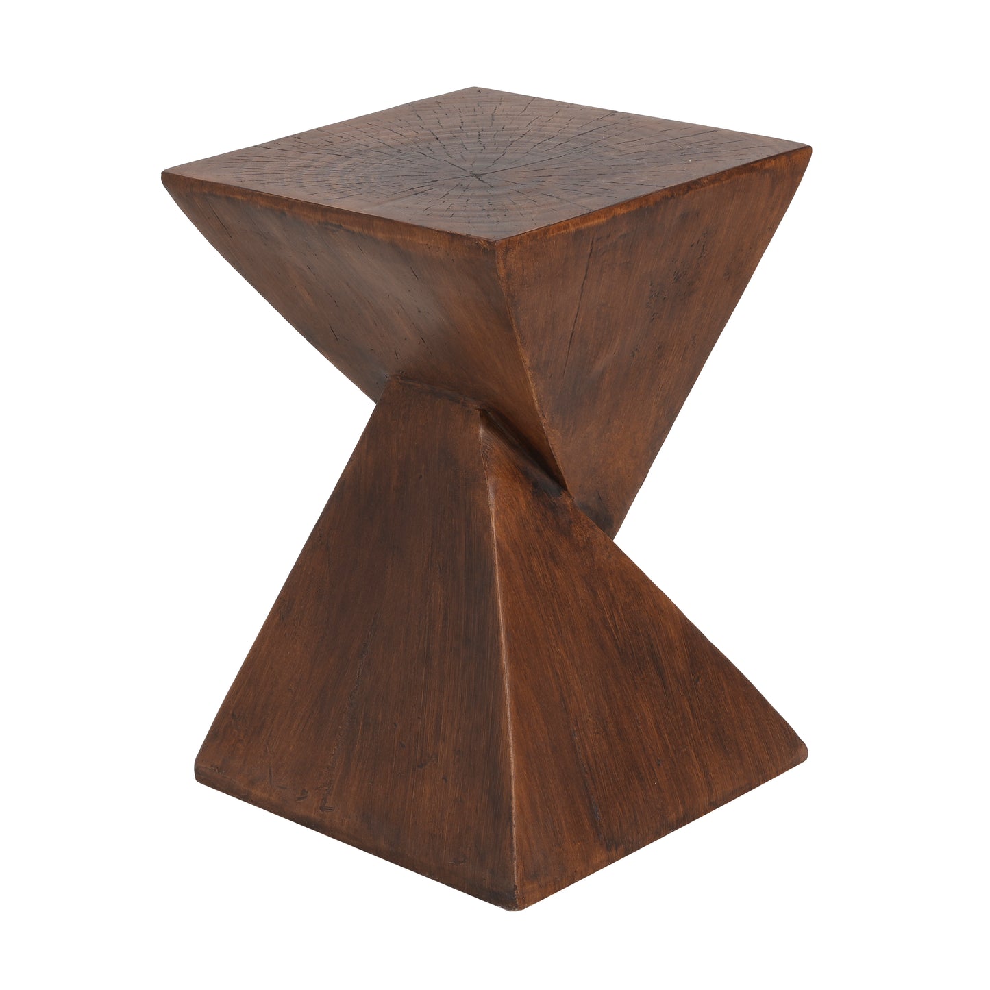 TESS Modern Side Table – Stylish Cent Table Compatible with Living Room, Bedroom, or Office – Versatile Home Furniture with Design and Sturdy Construction,Dark Brown Color