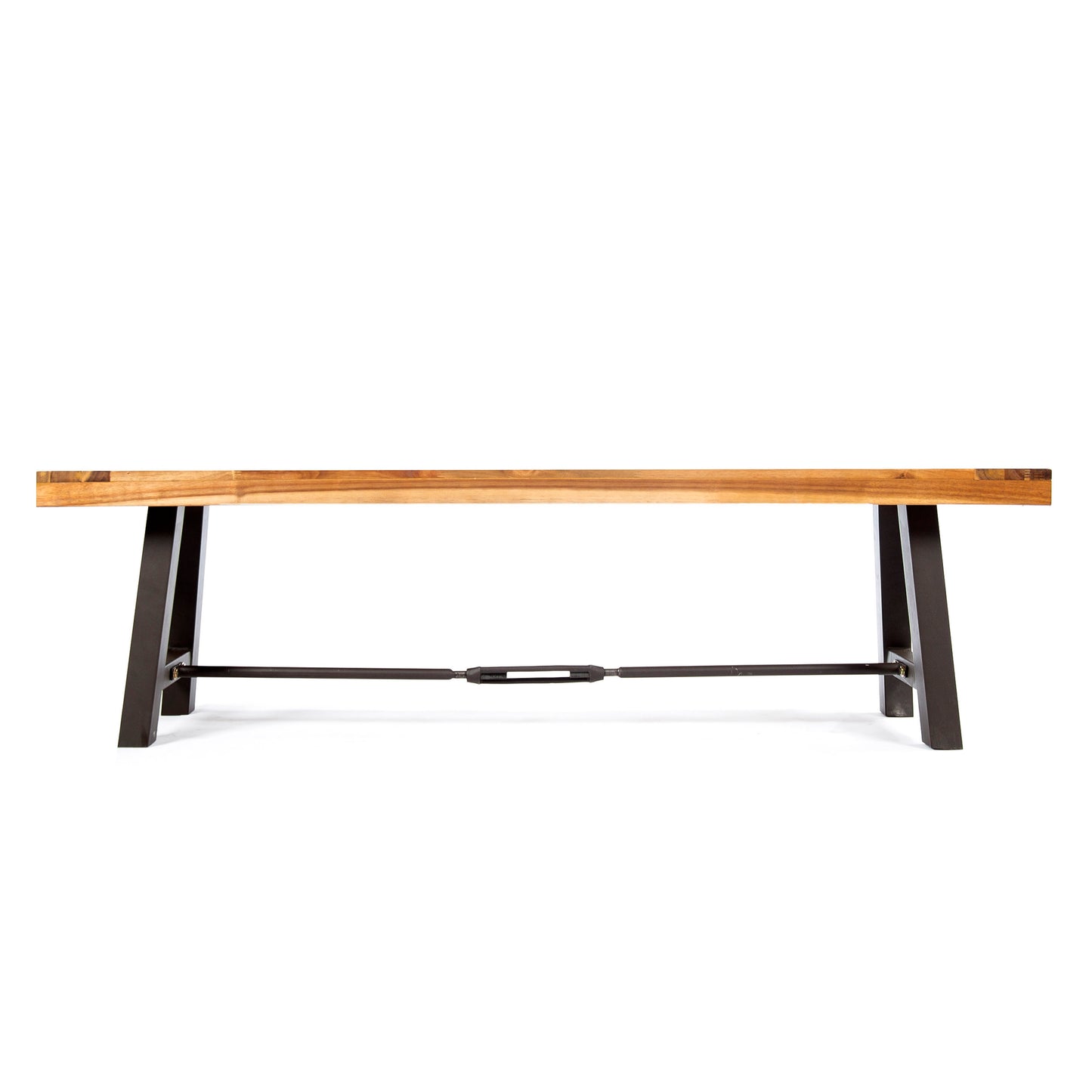 Acacia Wood Outdoor Dining Bench, Patio Backless Bench