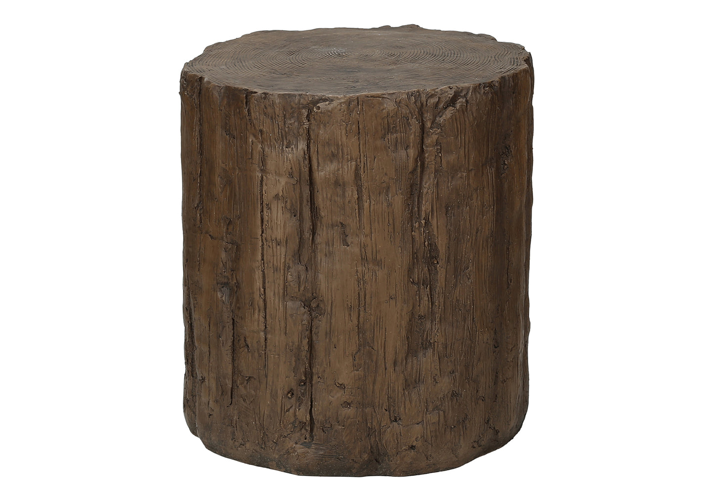 Accent Table, 25"h, Indoor Or Outdoor, Drum, End, Nightstand, Round, Side Table, Living Room, Bedroom, Walnut, Contemporary, Modern