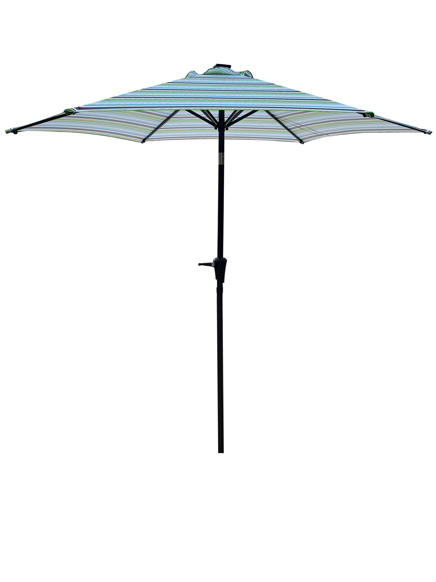 9FT UMBRELLA WITH LIGHT Blue and Stripes