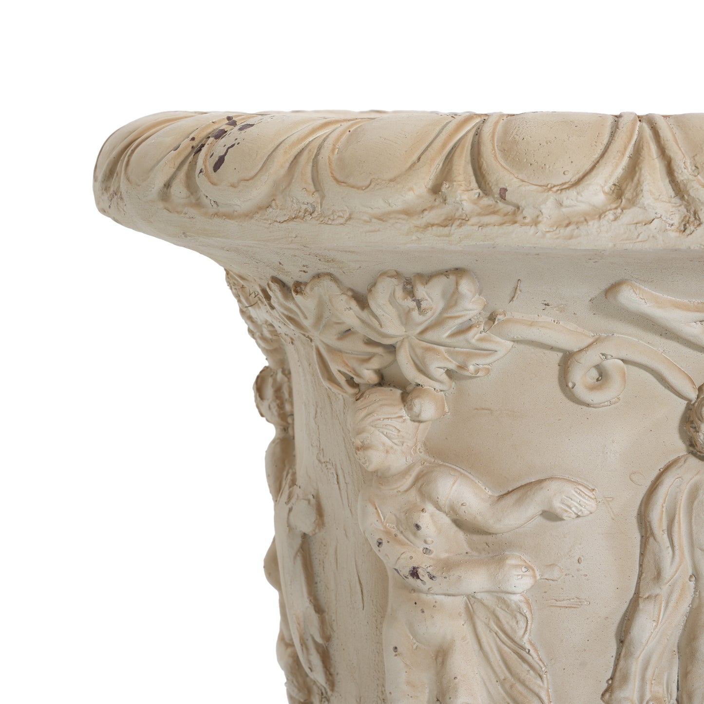 MGO Garden Urn, Antique White, 27'' H