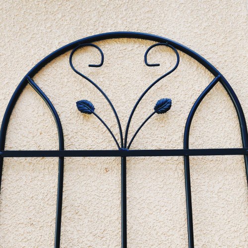 2 Pack Metal Garden Trellis 71 in. x 19.7 in. Rustproof Trellis for Climbing Plants Outdoor Flower Support Black