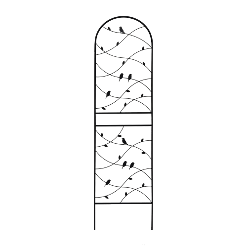 2 Pack 71 in. x 19.7 in. Black Metal Garden Trellis, Rustproof Trellis for Climbing Plants Outdoor Flower Support