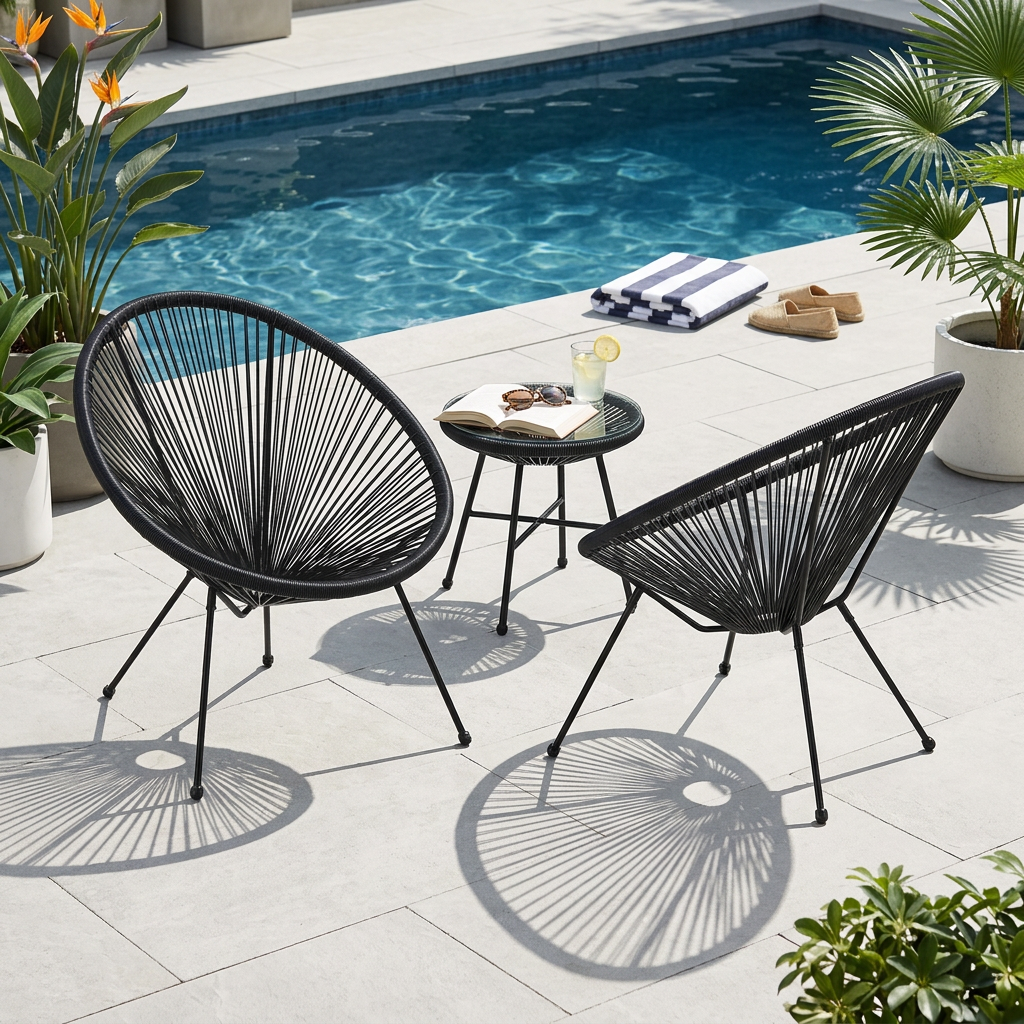 ANSON  CHAIR (SET OF 2) - BLACK