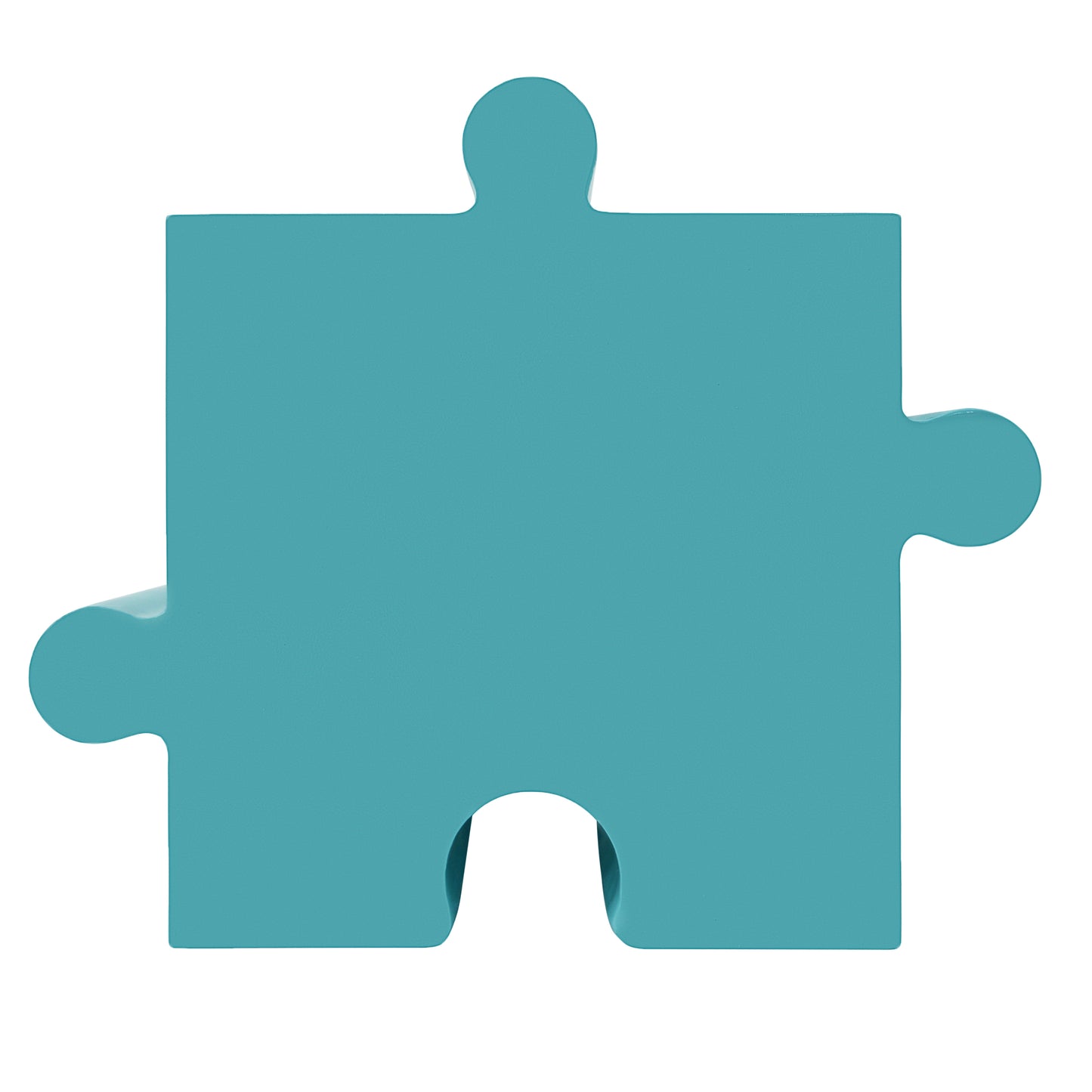 Puzzle Art Side Table, Modular Convex Edge MGO Table - Buy Singles or Combine for Custom Layouts,  Indoor & Outdoor,Light Blue Color