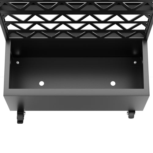 Black Steel Rectangular Raised Garden Bed (35.83 in. L x 16.14 in. W x 72.05 in. H) for Climbing Plants, Vegetable Vines