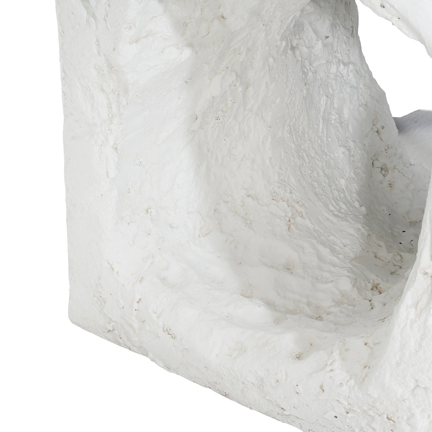 Lyra Outdoor Patio Karst Cave Inspired MGO Side Table, White