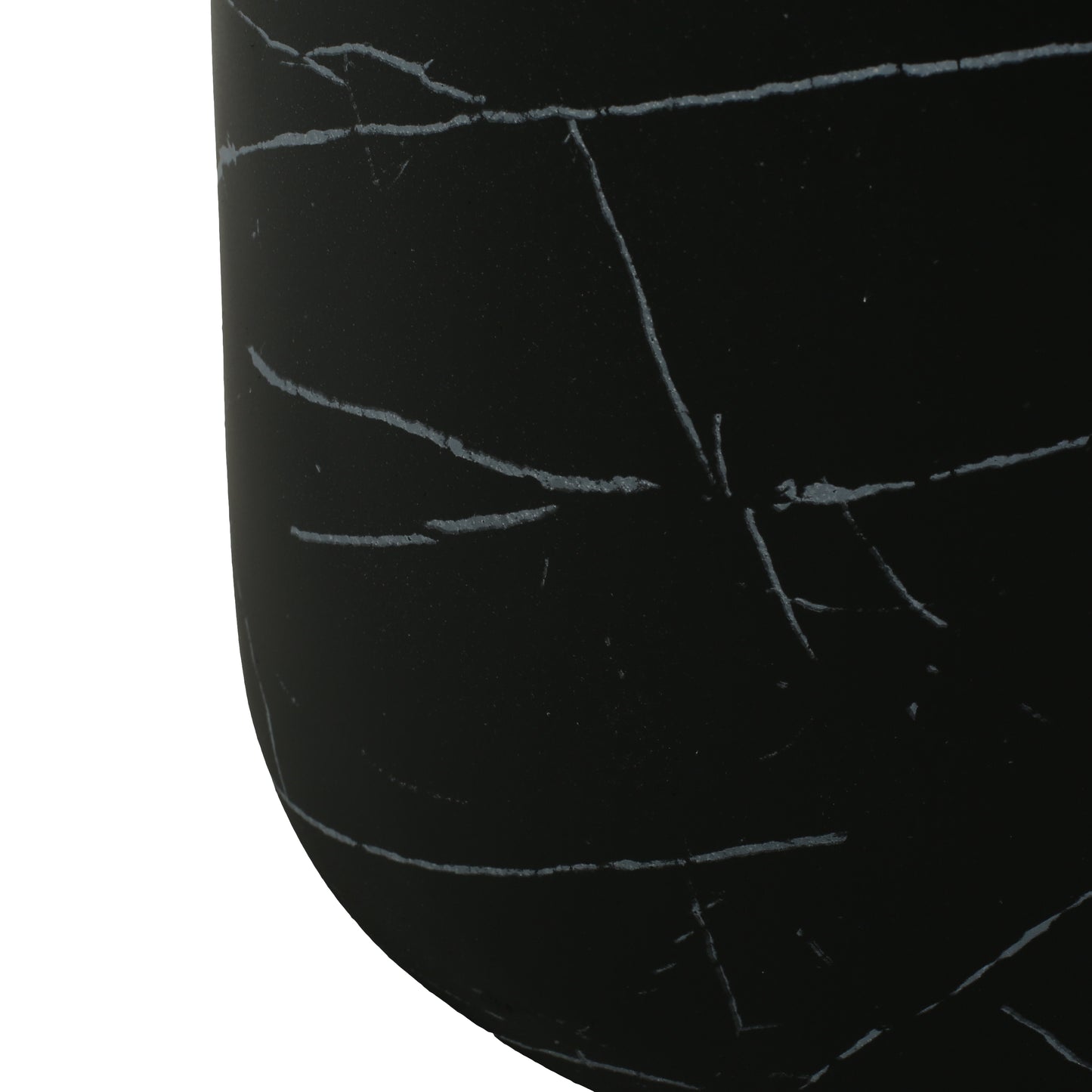 Outdoor Lightweight concrete MGO Side/End Table , Living Room Accent Table,Black Marble