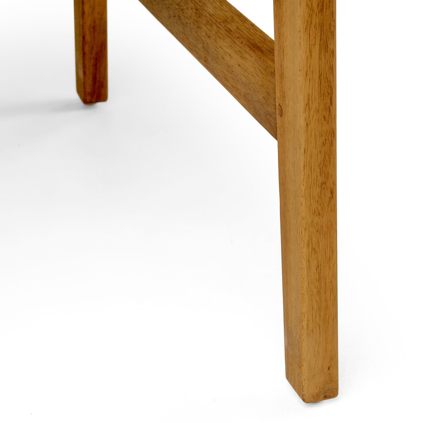 Outdoor Weather Resistant Acacia Wood Adirondack Dining Chairs (Set of 2), Natural Finish