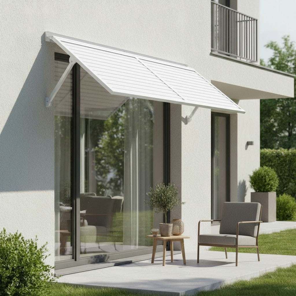 Ridge Metal Awning 6.6 - White