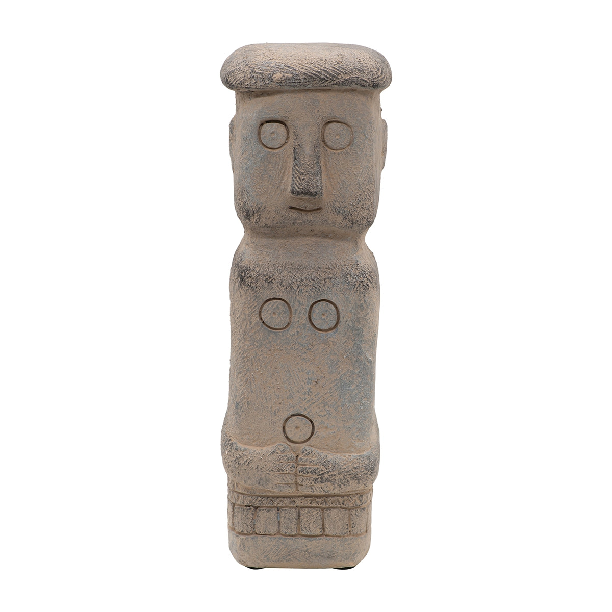 4.1x3.9x12.6" Ancient Tribe Decor, Indoor Outdoor Garden Decor