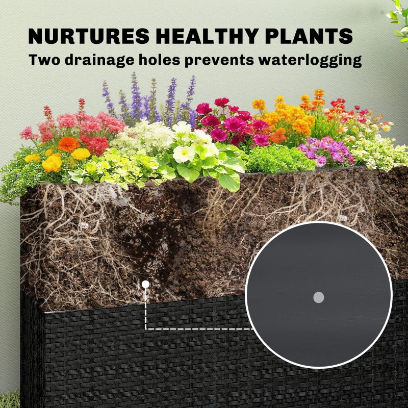 Outdoor Planter Box,Modern Elevated Planter Box,Raised Garden Bed