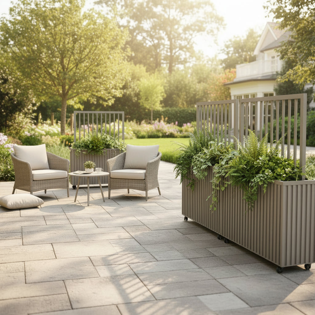 Grove Divider Planter- Grey Brown
