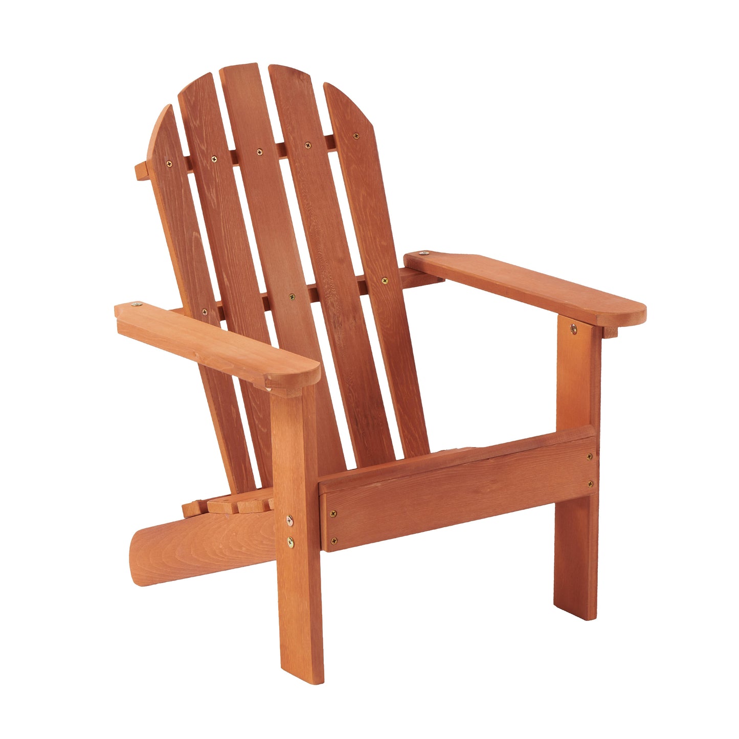 Wooden Kid's Adirondack Chair for Indoor and Outdoor, Natural Cedar Patio Lounge Chiar for Kids