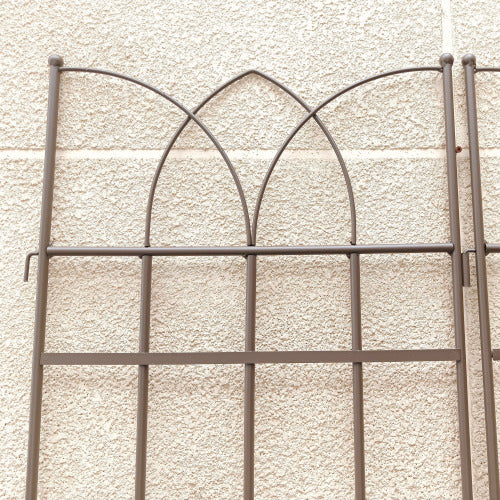 71 in. H 4-Pack Brown Metal Garden Trellis Rustproof Trellis for Climbing Plants Outdoor Flower Support
