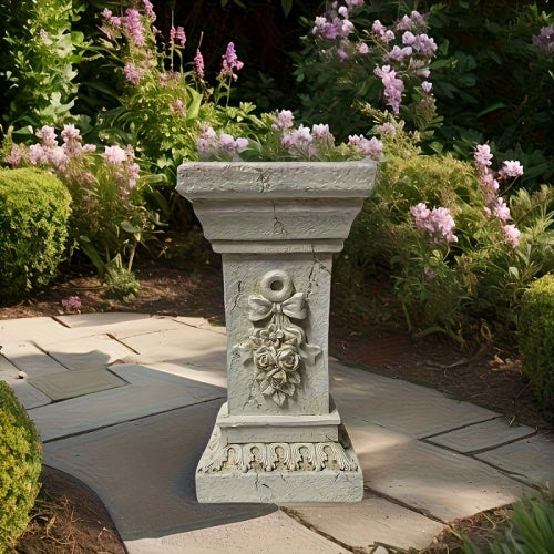 Garden Decorative Column, 12"Retro Elegant White Ancient Greek Style Roman Column, Suitable for Garden Decoration, Suitable for Weddings And Dining Tables, Multifunctional Indoor/outdoor Use, Perfect