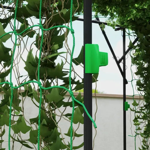 Metal Garden Arch Trellis Plant Trellis Support with Climbing Net for Climbing Plants,Wedding Arch for Ceremony