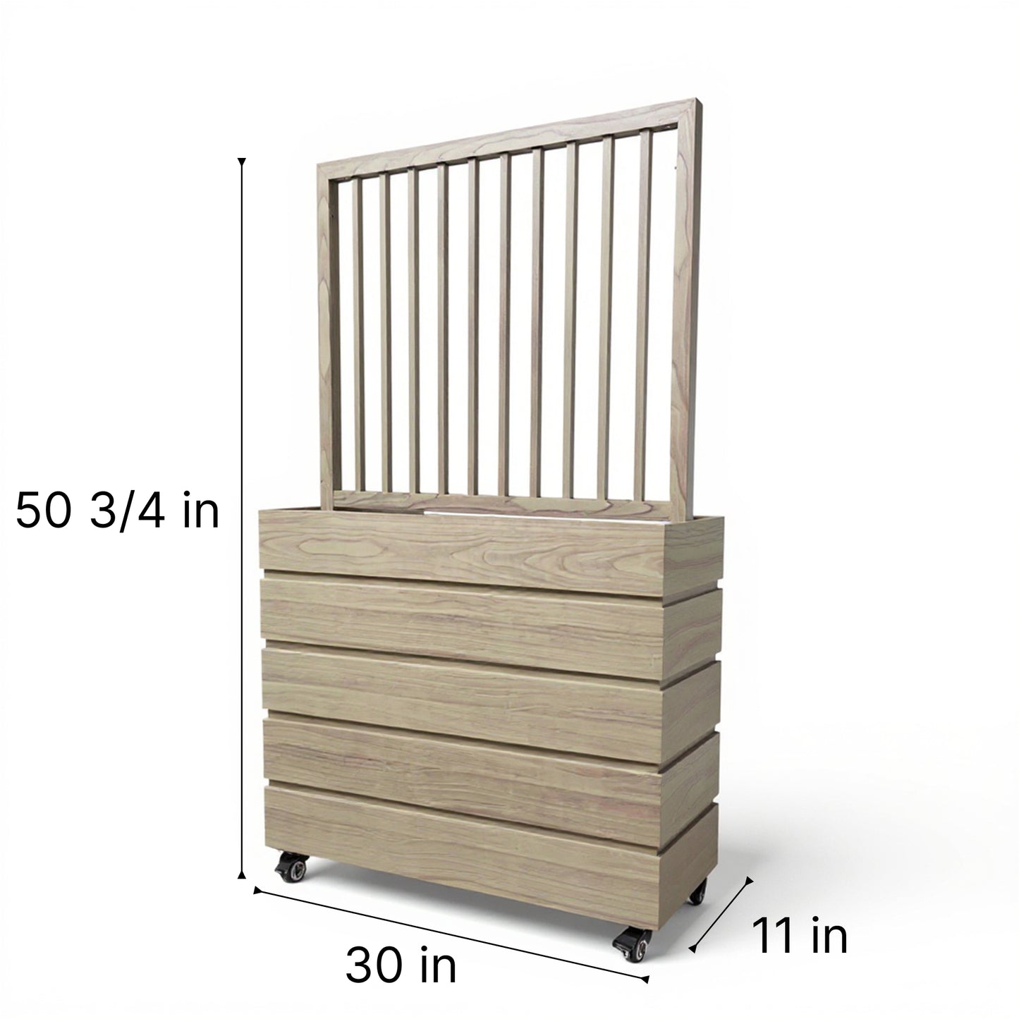 Terrace Divider Planter - Ash Brown