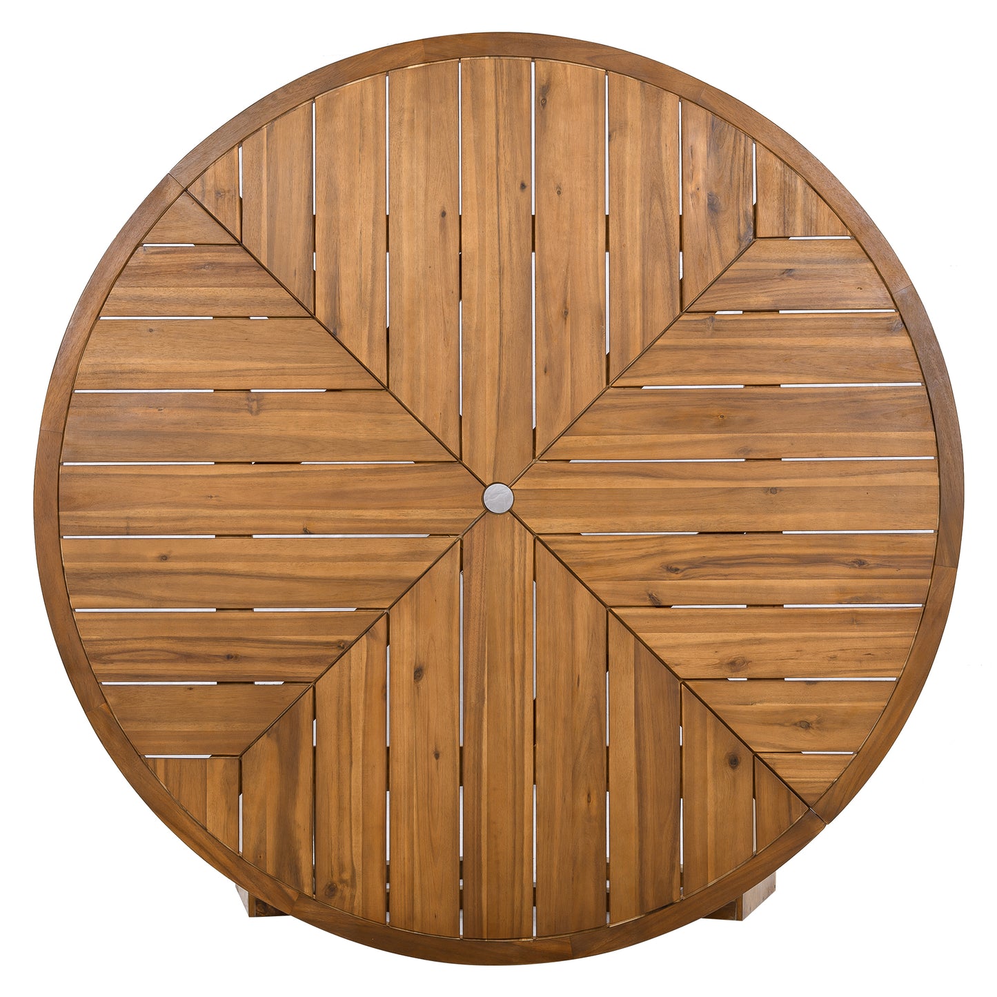 Outdoor Dinning Table with an Umbrella Hole for Patio, Backyard, Garden,