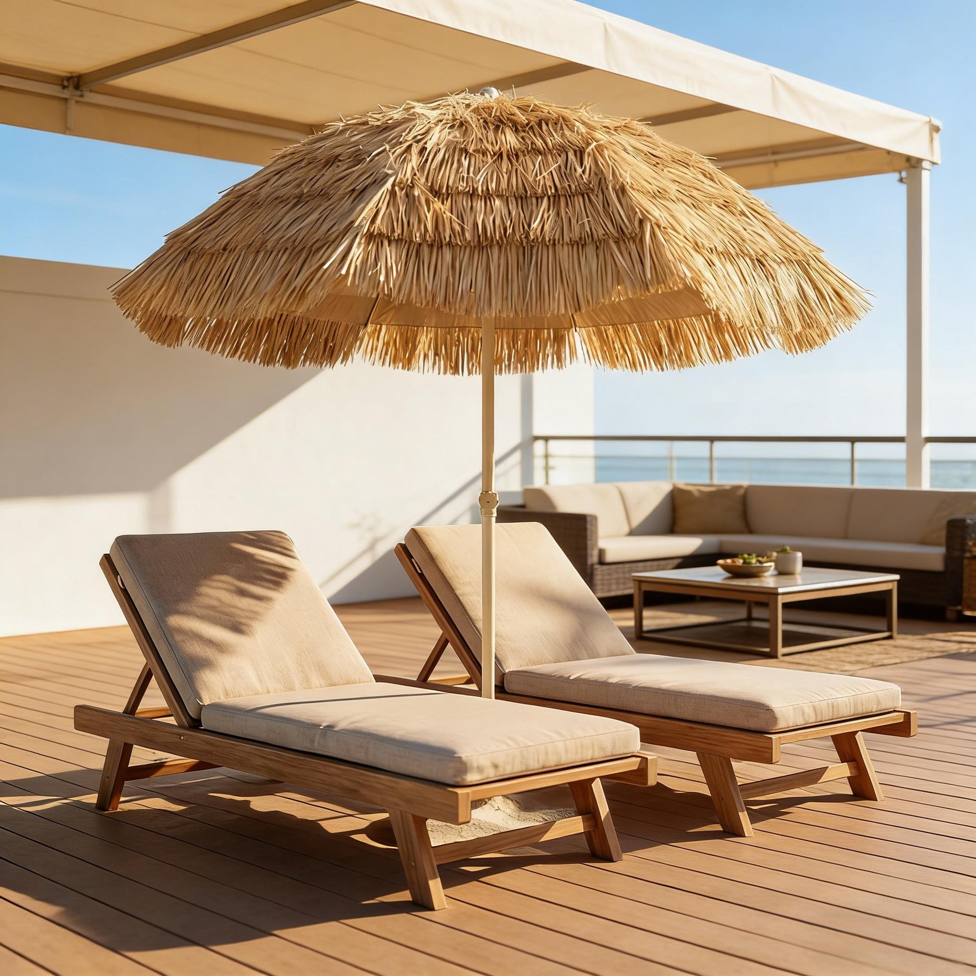 Outdoor Umbrella,Outdoor Hawaiian Style Garden Umbrella,Patio Umbrella