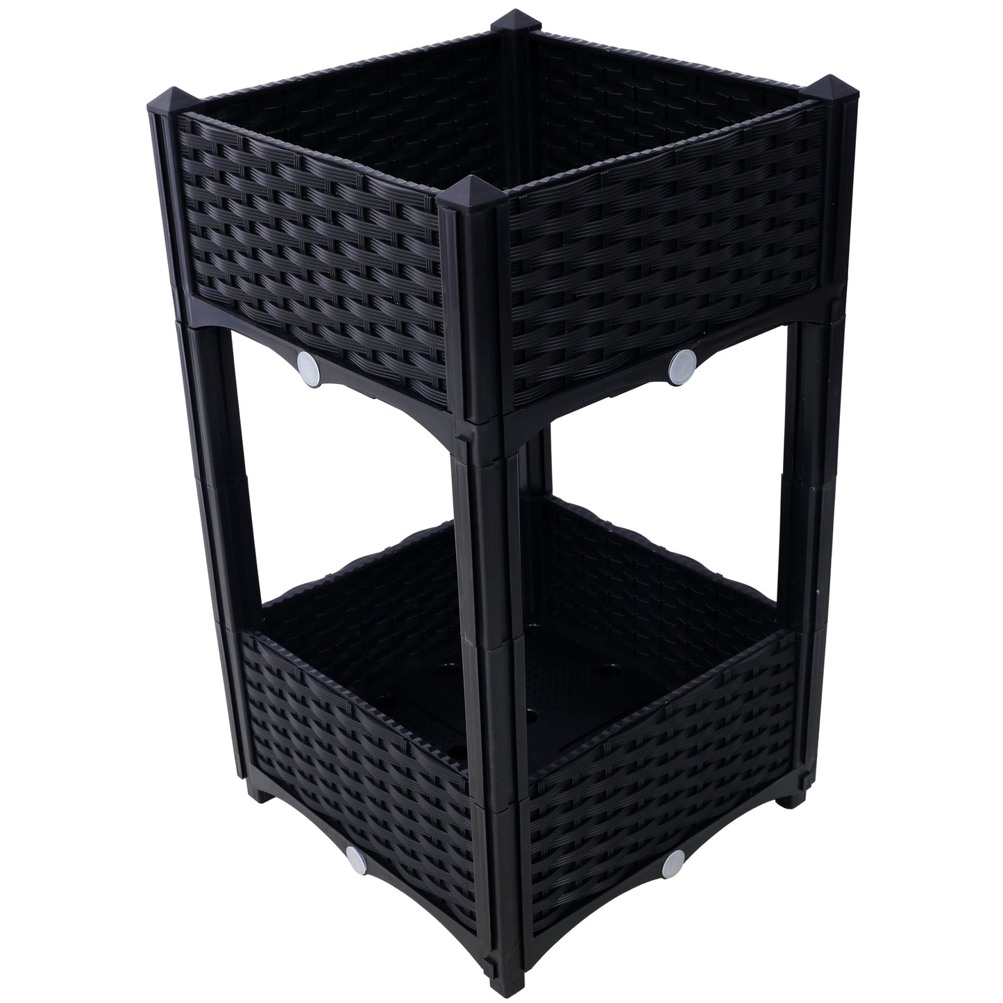 Planter Raised Beds - Elevated Planter Garden Box with Drainage Plug Raised Garden Beds for Vegetable/Flower/Herb Outdoor Standing Planter Beds Gardening Kit,Black,15.7"x15.7"x27.7"


Downloads: 0 
P