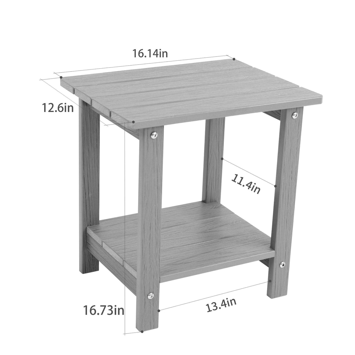 Stylish Side Table Perfect For Outdoor Yard Togethers Snacks & Cozy Afternoon Relaxation,HIPS material