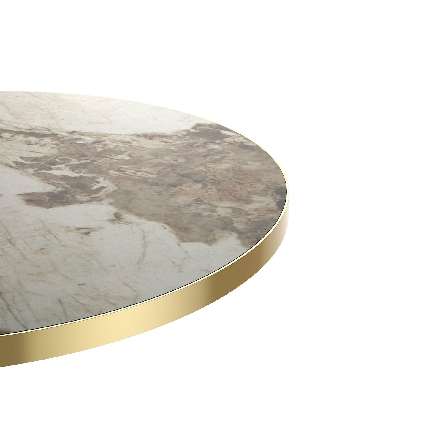 Round Modern Dinning Table 31.5 inches Bistro Table Tulip Table with Faux Marble top,Easy Assemble,Sturdy Metal Frame Diameter