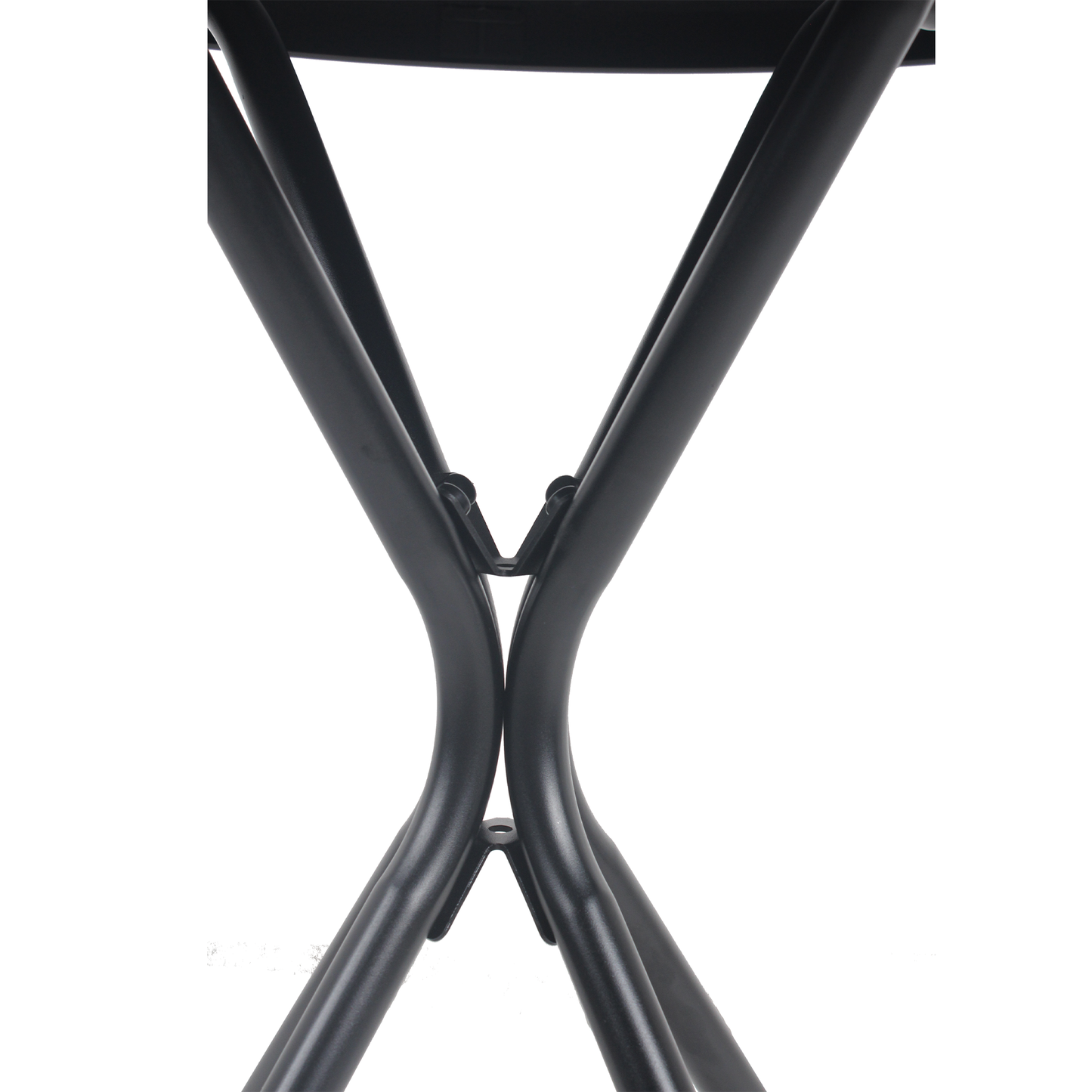 Tempered Glass Side Table 24" Round, Black Iron Frame, 10-Minute Easy Assembly, Indoor Outdoor Use for Balcony Patio Deck Small Garden