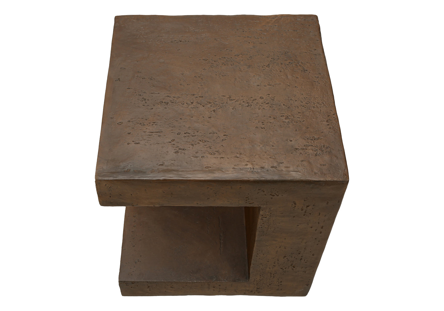 Accent Table, 25"h, Indoor Or Outdoor, Side Table, Nightstand, End, Square, Bedroom, Living Room, Walnut, Contemporary, Modern